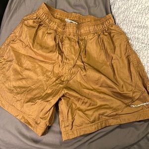Champion Athletic Shorts—Gold Size Medium